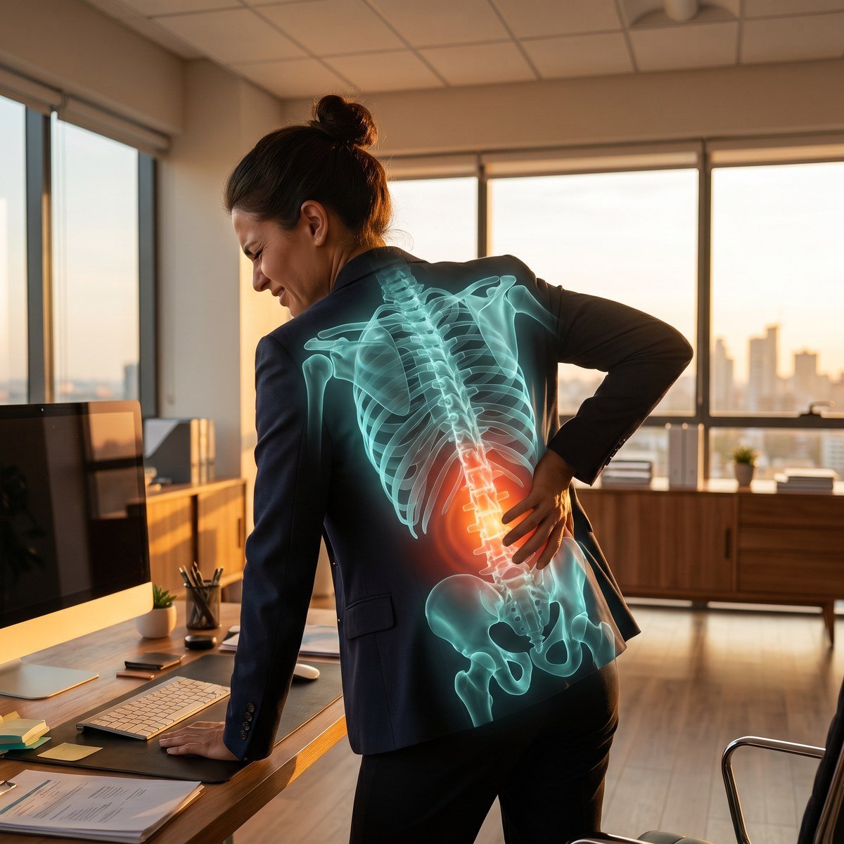 Why your back pain returns after work
