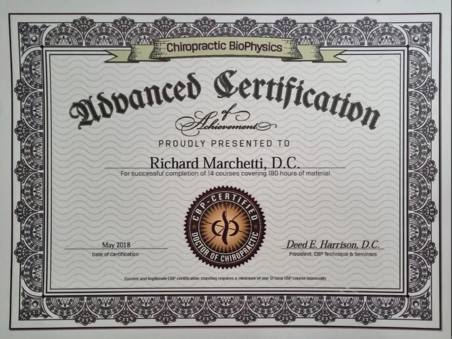 CBP Advanced Certification
