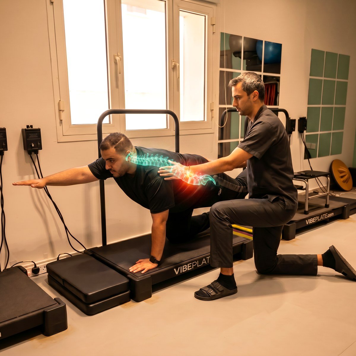Controlled bird-dog exercise for spinal stability at CBP Precision Spine Center